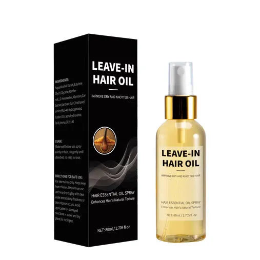 80ml wash-free hair care essential oil spray bottle with spray mechanism