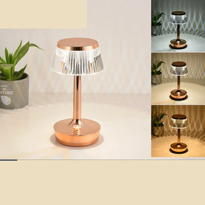 RAINCAP Crystal Table Lamp with USB charging and touch control in various colours