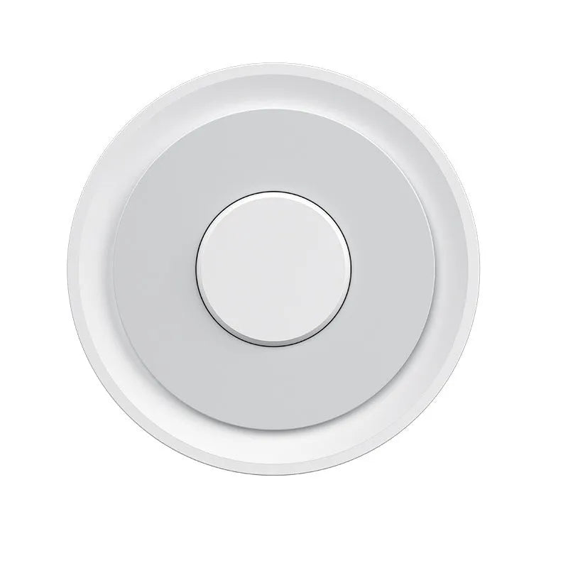 White square Zigbee smart home gateway hub with compact 78mm dimensions for home automation control