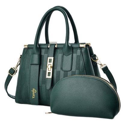 Round crossbody shoulder handbag in PU leather, shown in a choice of eight colours including black, khaki, and pink.