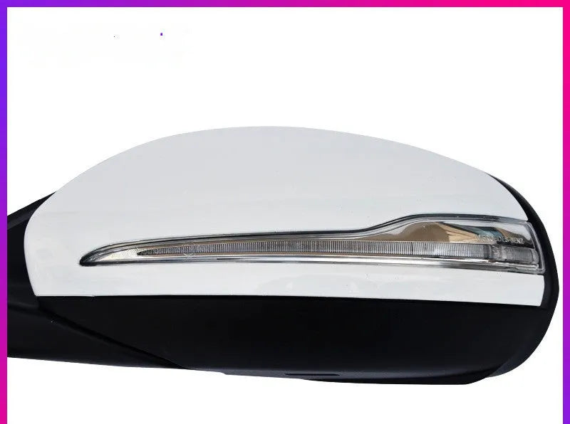 Mercedes-Benz W205 C-Class replacement rearview mirror assembly in ABS plastic.