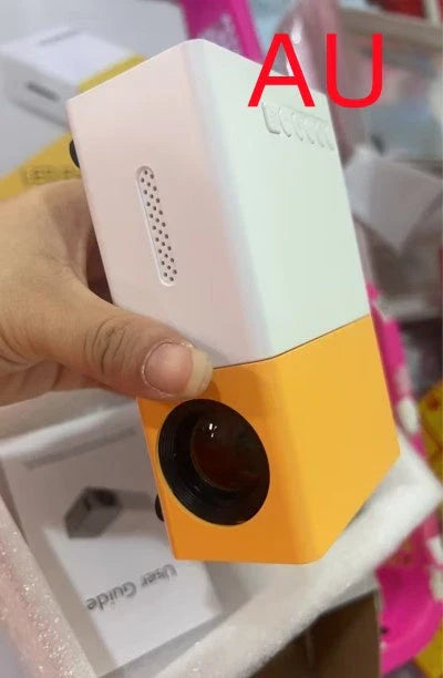 Compact 1080p HD home cinema projector with versatile connectivity and adjustable display settings