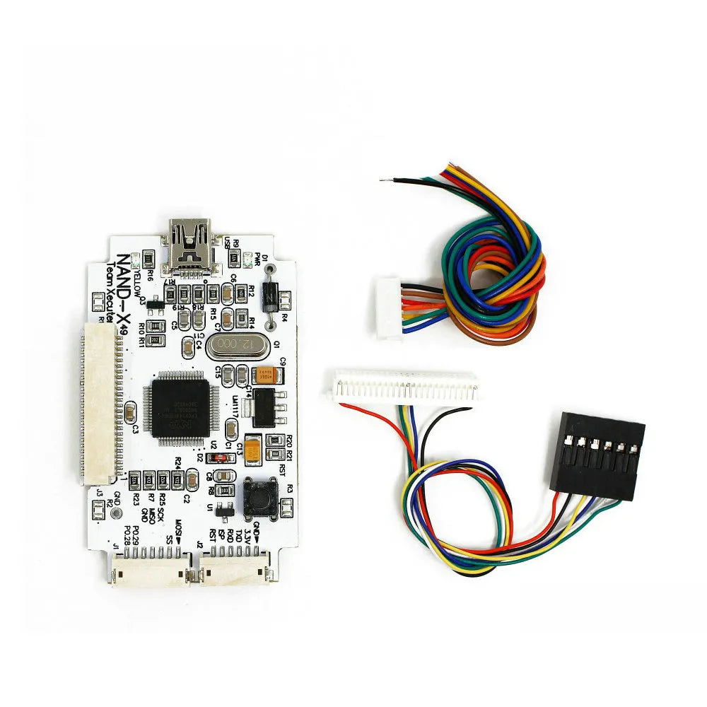 Xbox 360 NAND-X chip installation tool kit with three pieces and USB connector