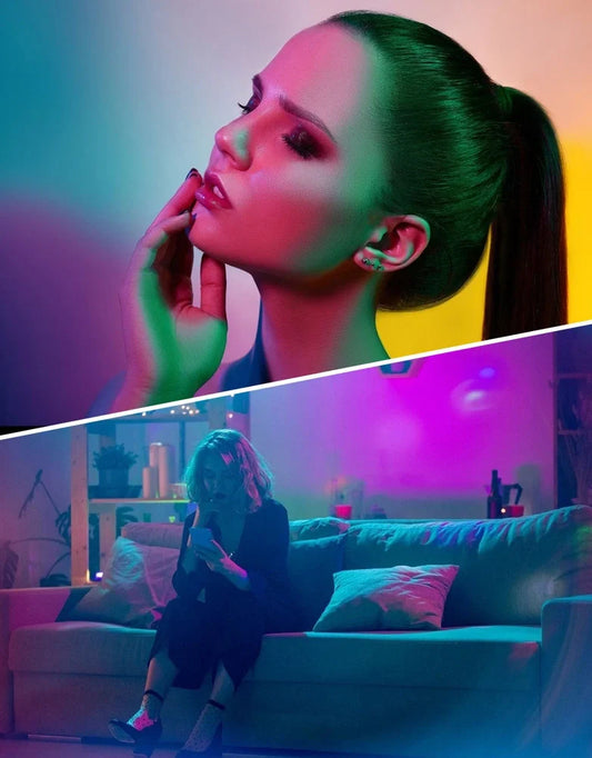 WiFi smart bulb with plastic-clad aluminium body measuring 60mm diameter