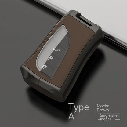 Zinc alloy and TPU Lexus car key case in multiple colours: black, white, brown, blue, green.