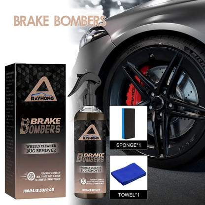 120ml car brake cleaner spray bottle with sponge towel for rust removal and polishing