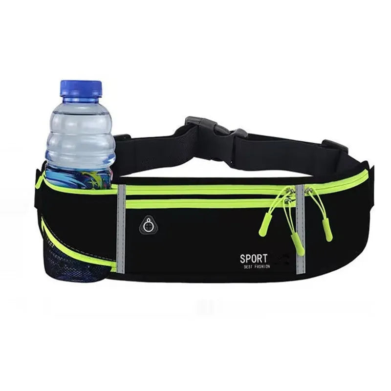 Waterproof Oxford cloth running belt waist bag with anti-theft design in multiple colour options