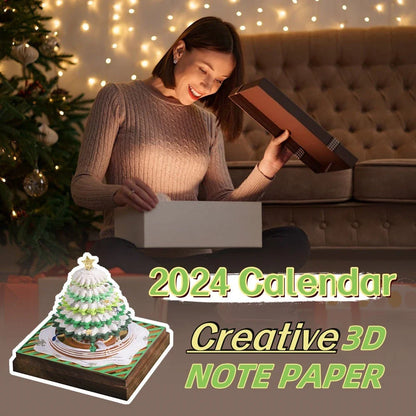 Enchanting 3D paper carving calendar notepad with intricate designs and practical features for everyday use