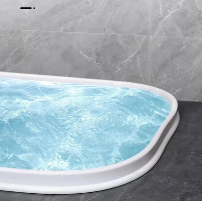 Flexible TPE waterproof strip for bathroom floor water blocking in black, grey or white colours