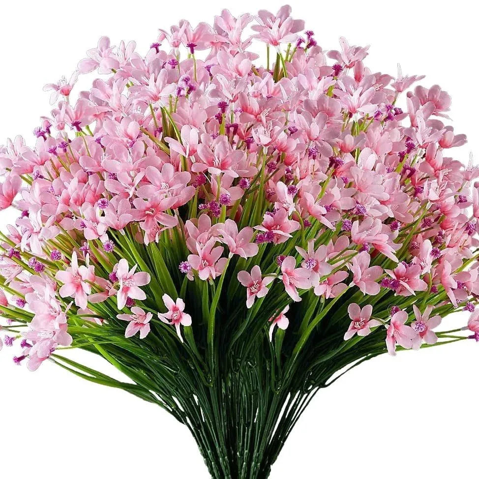 Starry sky design artificial green plant, 37cm tall, in a choice of six colours.