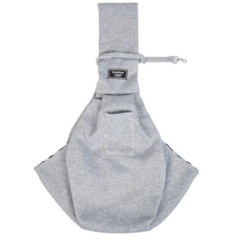 Cat messenger bag in folded and unfolded positions showing large capacity interior and breathable fabric construction