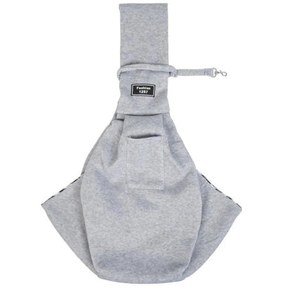 Cat messenger bag in folded and unfolded positions showing large capacity interior and breathable fabric construction