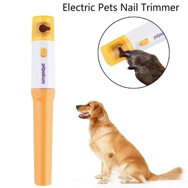 Electric pet nail grinder with safety guard for cats and dogs