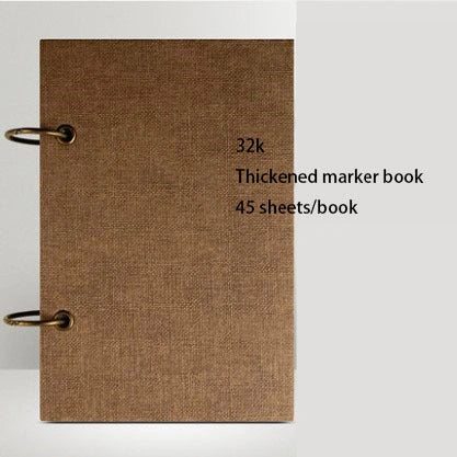 Premium sketchbook with high-quality marker paper in various colours and sizes