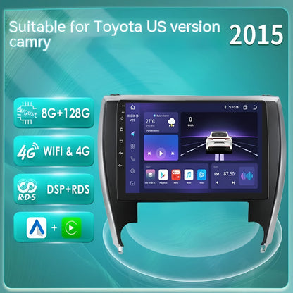 10-inch car navigator and MP5 all-in-one unit for Toyota Camry 2015 dashboard.