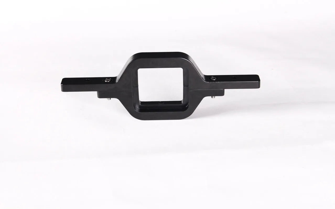 Black steel trailer hook lamp mounting bracket for off-road vehicle towing accessories