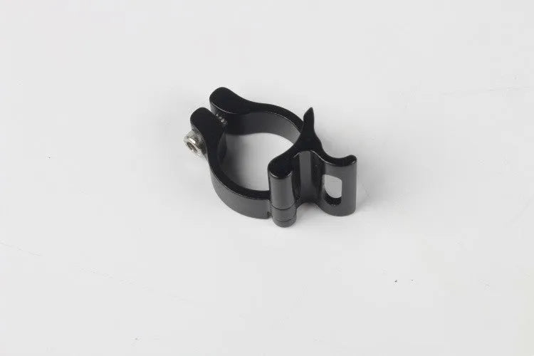Highway vehicle clamp ring in steel frame aluminium alloy construction with 28.6mm diameter for secure automotive component mounting in black colour