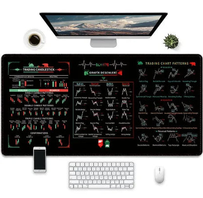 Game printed natural rubber mouse pad with e-sports design showing thermal transfer artwork and non-slip surface