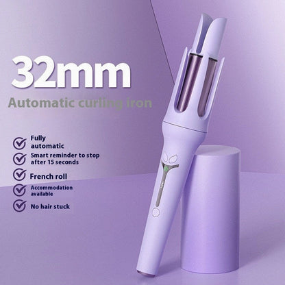 32mm automatic hair curler with ceramic barrel and anion technology for damage-free styling