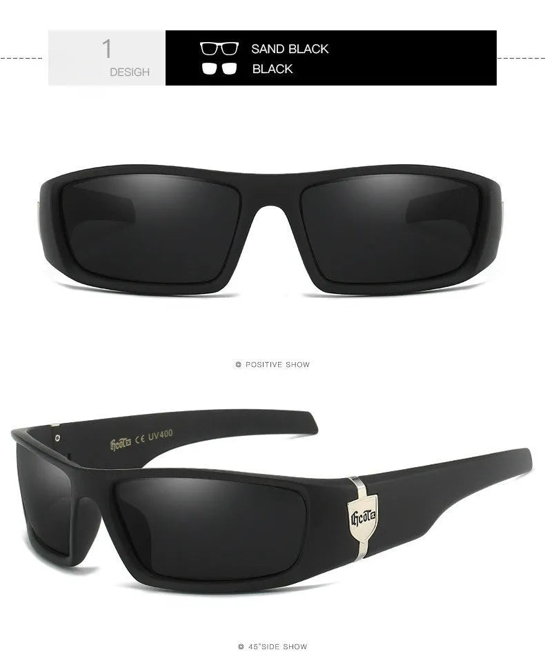 Bandit Style G613 Polarized Sunglasses in box frame with PC lenses
