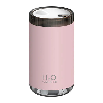 Jellyfish design USB humidifier with warm night light in white, pink or blue colours