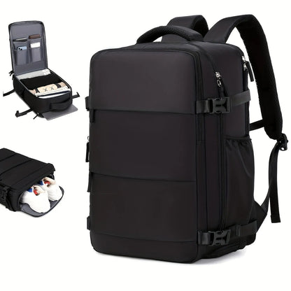 Large multifunctional men's luggage backpack in nylon with 20-35L capacity for travel