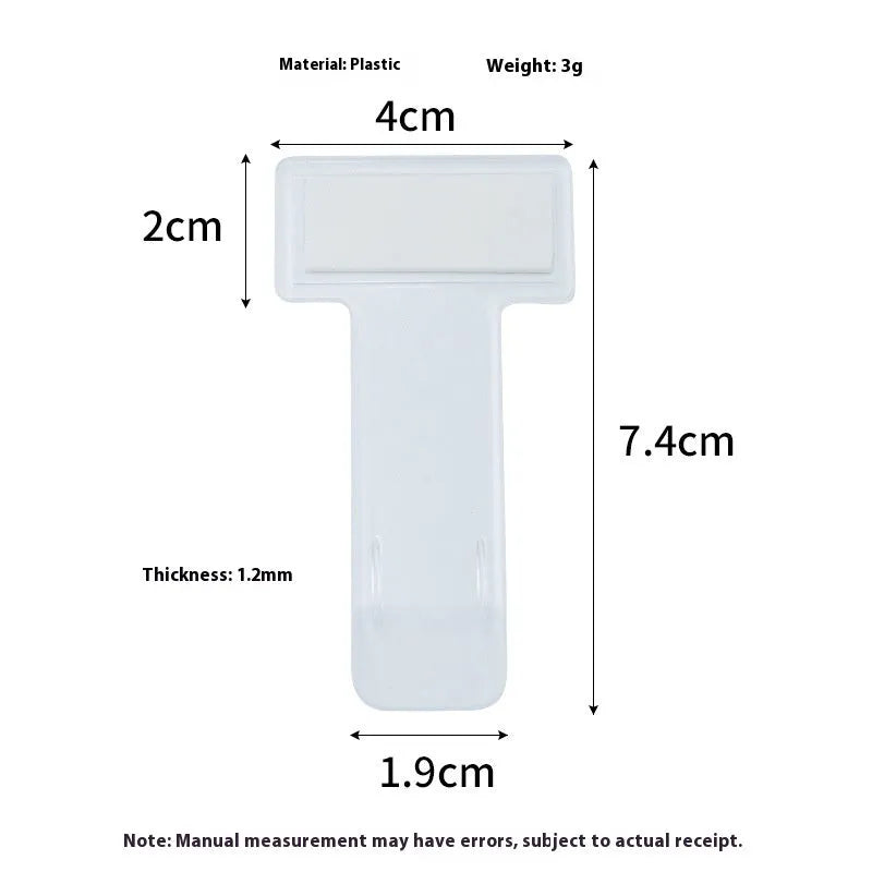 Clear plastic parking ticket holder, transparent document folder, 7.4 x 3.95 x 0.10 cm
