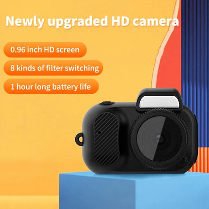 Black Y3000 HD outdoor sports camera with small display screen on compact ABS plastic body