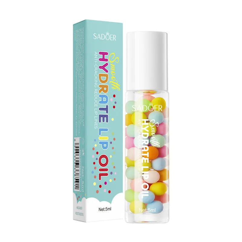 Anti-chapped lip moisturising lipstick tube with multiple formula variant labels