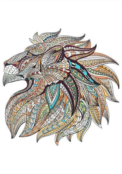 Colourful animal-shaped wooden jigsaw puzzles for children