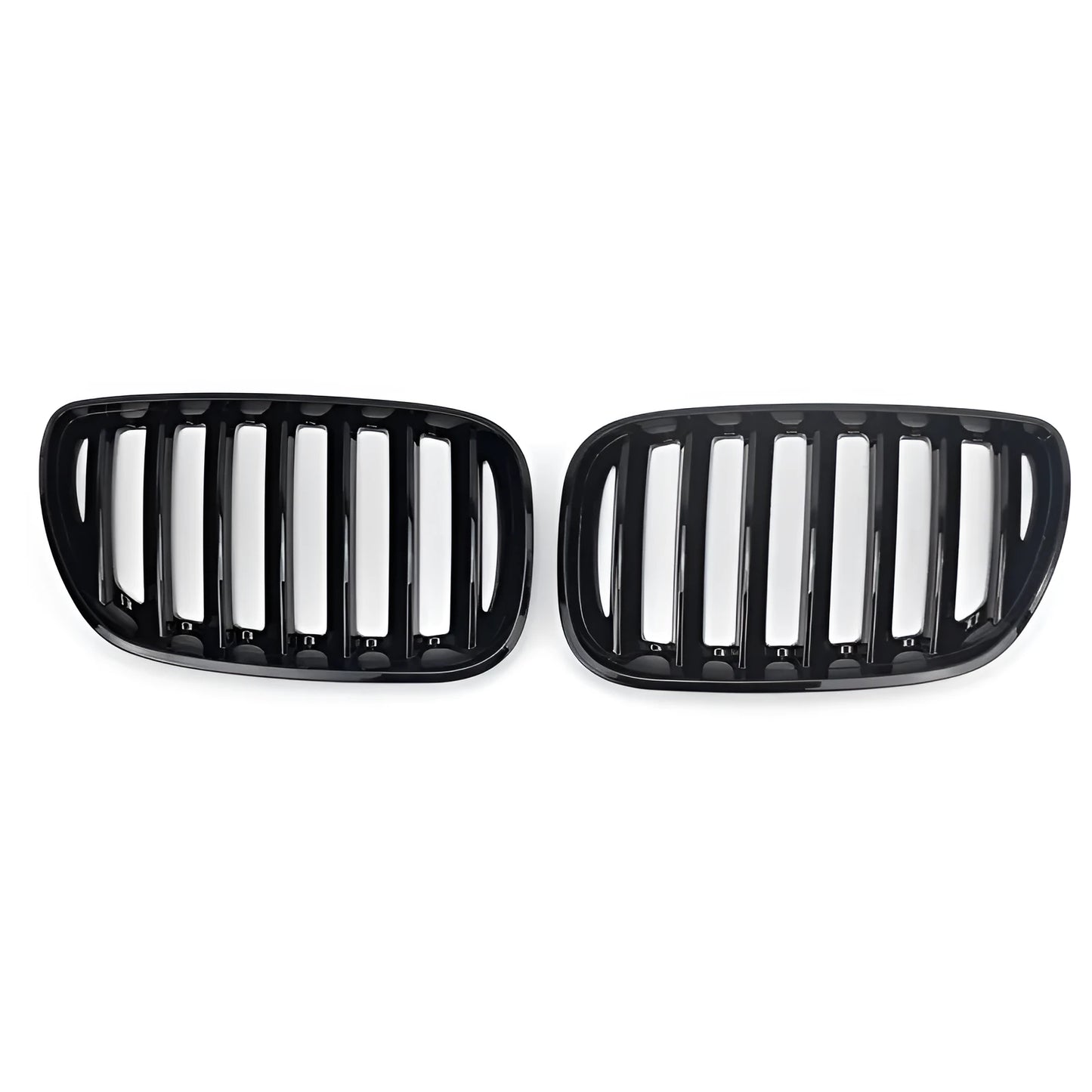 Bright black ABS plastic mesh grille for BMW X5 E53 middle section replacement