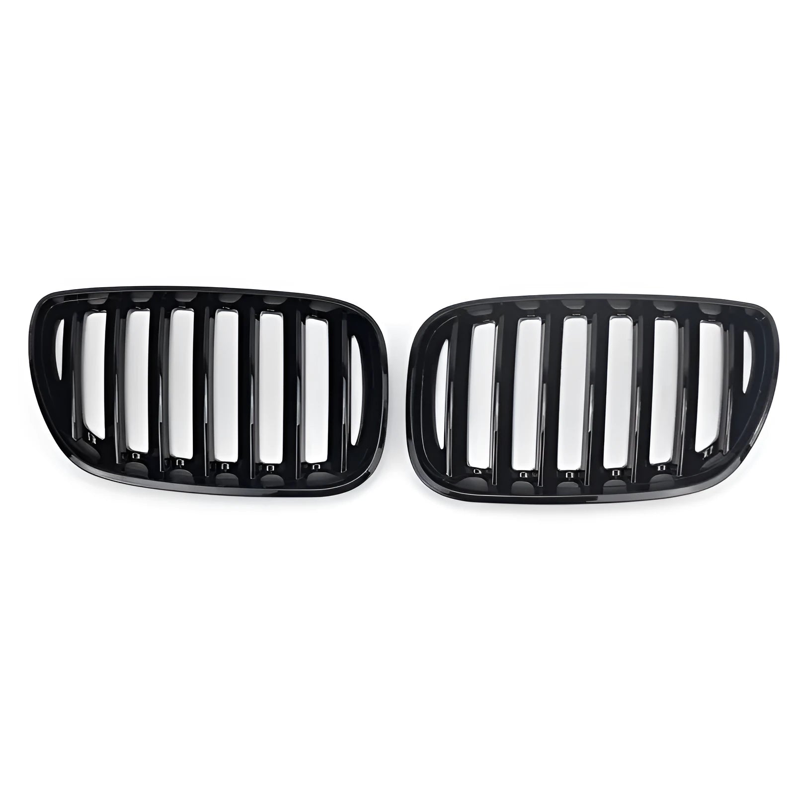 Bright black ABS plastic mesh grille for BMW X5 E53 middle section replacement