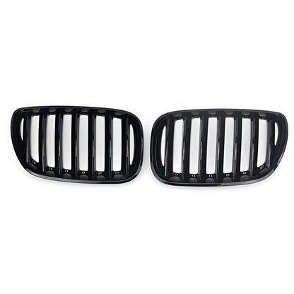 Bright black ABS plastic mesh grille for BMW X5 E53 middle section replacement