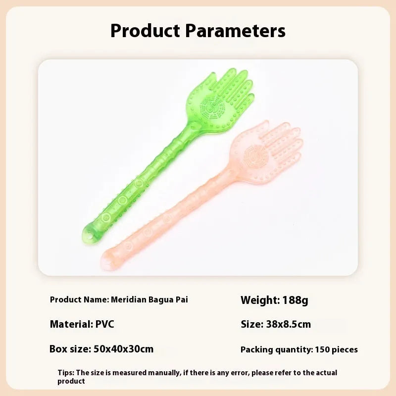 Gossip skin scraping massager in green and orange plastic designs for fitness and massage