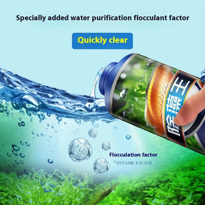Bottle of liquid algae remover for aquariums and ponds in three size options