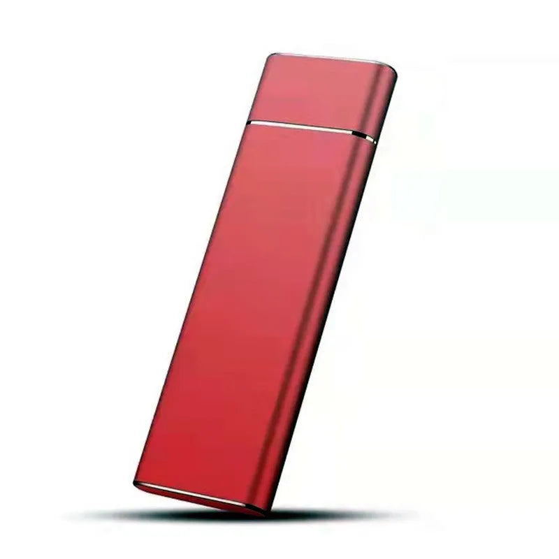 6TB mobile external hard drive in metal case with USB cable in choice of five colours