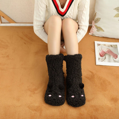 Cozy and comfortable fleece-lined socks in various colors, perfect for winter wear