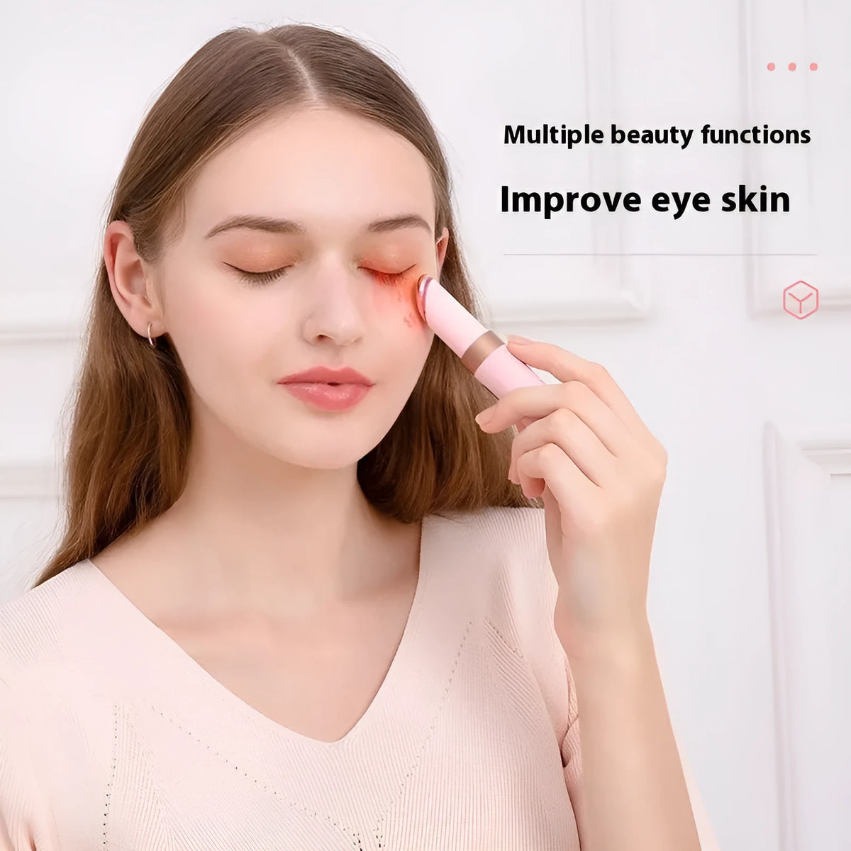 White eye beautification instrument with anion function and adjustable gear controls