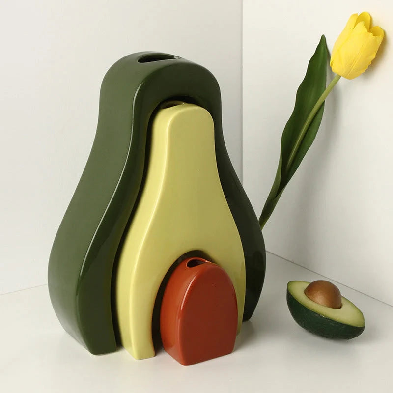 Creative Bionic Vase Decoration for Living Room Flower Arrangement in white porcelain