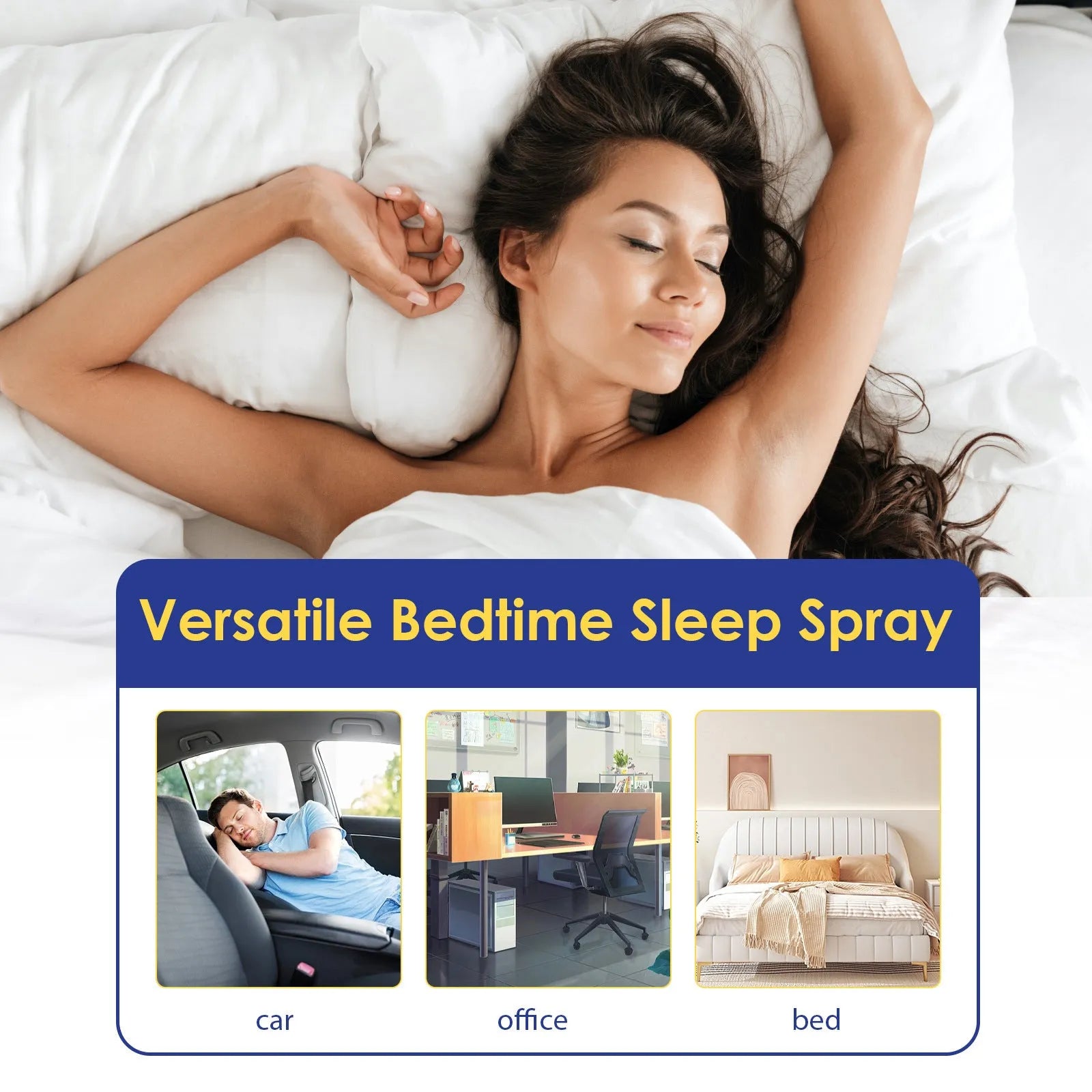 60ml lavender aromatherapy sleep spray bottle for relaxation and better sleep