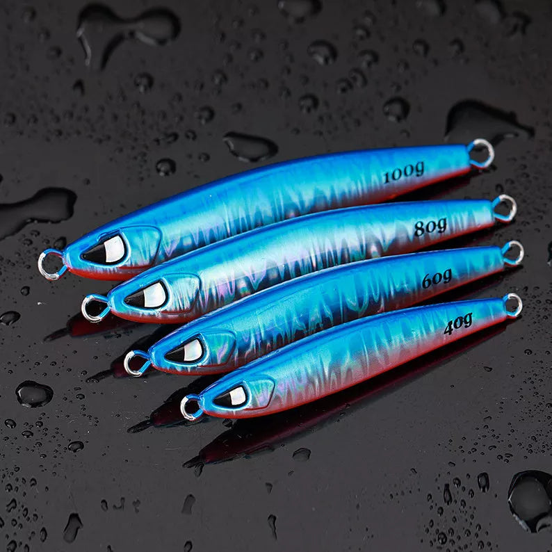 Sea Fishing Long Shot Iron Bait in various colours and weights