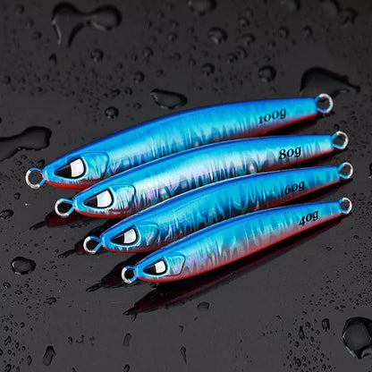 Sea Fishing Long Shot Iron Bait in various colours and weights