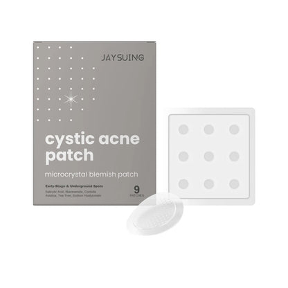 Pack of 9 microneedle acne patches with tea tree oil and Centella asiatica ingredients