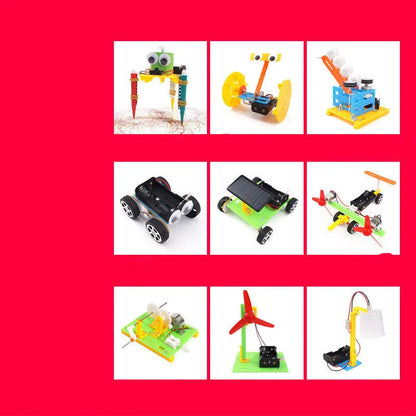 DIY plastic puzzle assembling building blocks science experiment teaching aid set for children