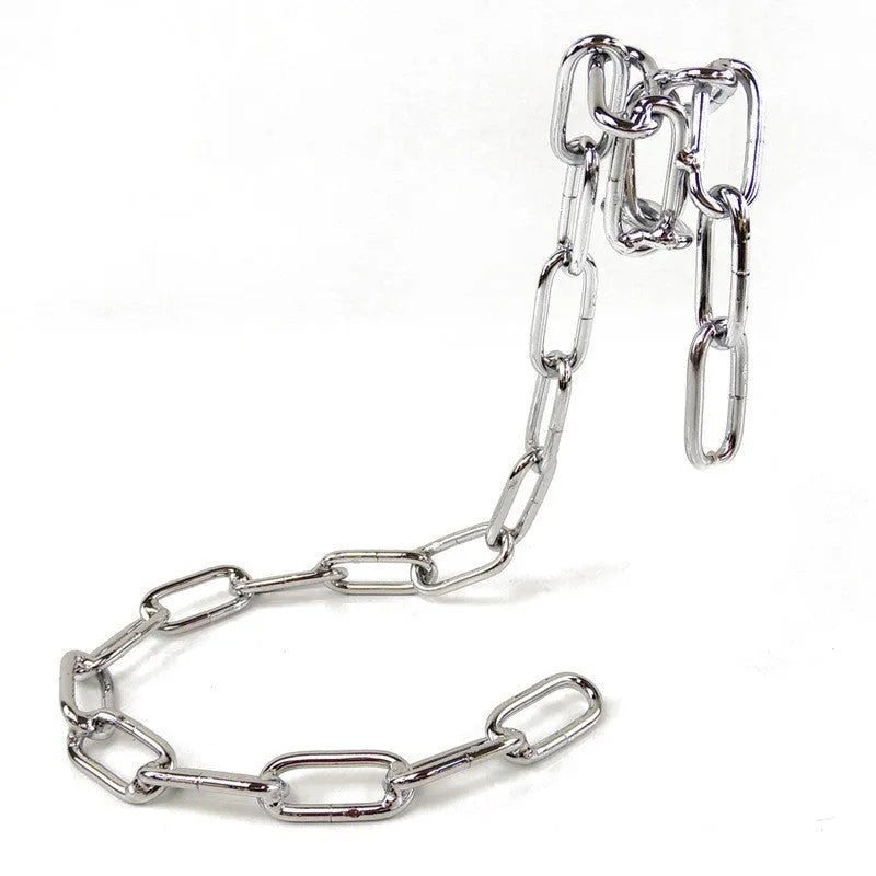 Handmade iron chain wine rack bracket in copper finish, dimensions 20x14x21cm