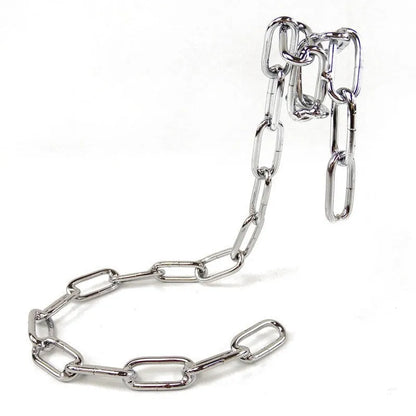 Handmade iron chain wine rack bracket in copper finish, dimensions 20x14x21cm