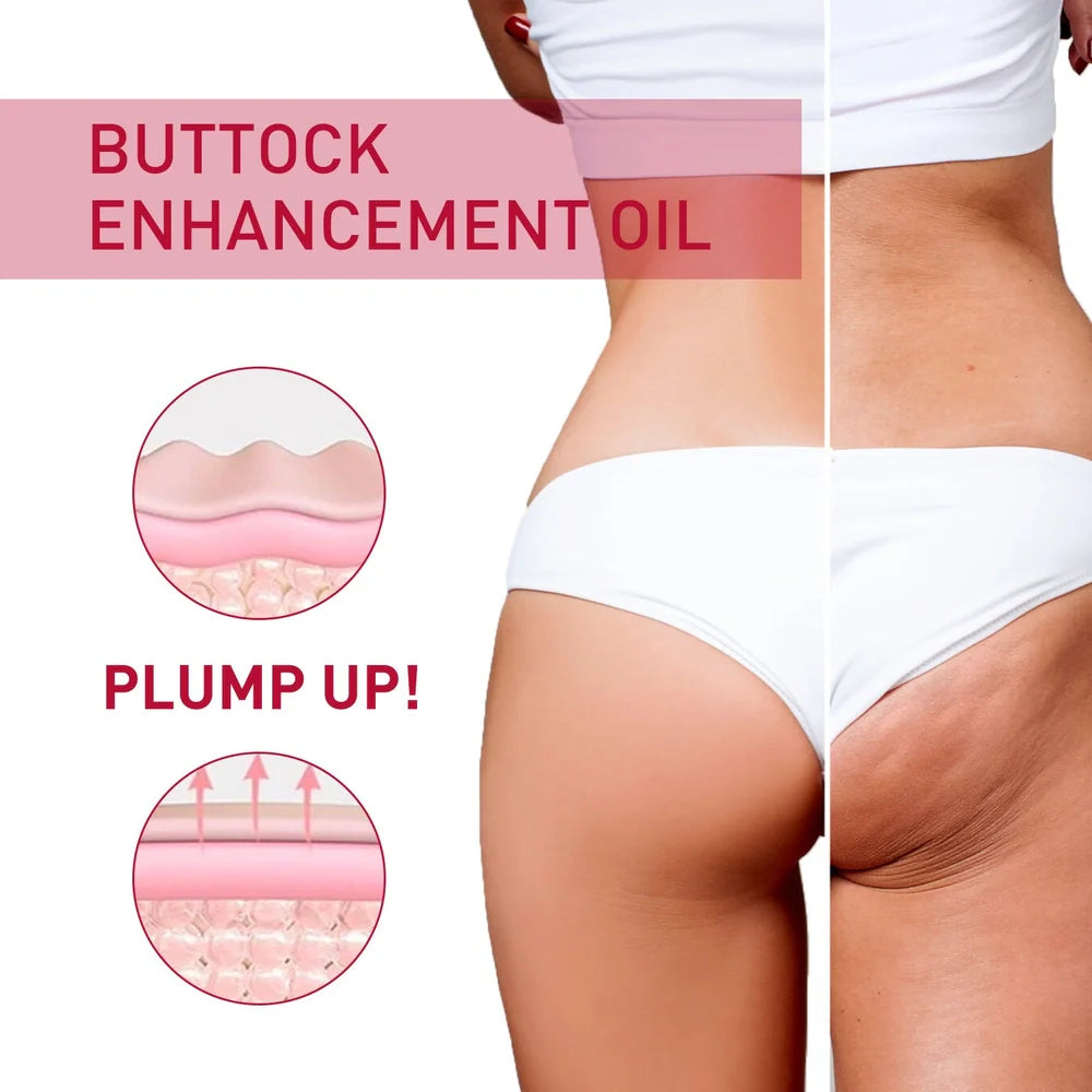 Plump buttock cream in 4.3x5cm packaging with 50g firming formula for daily application