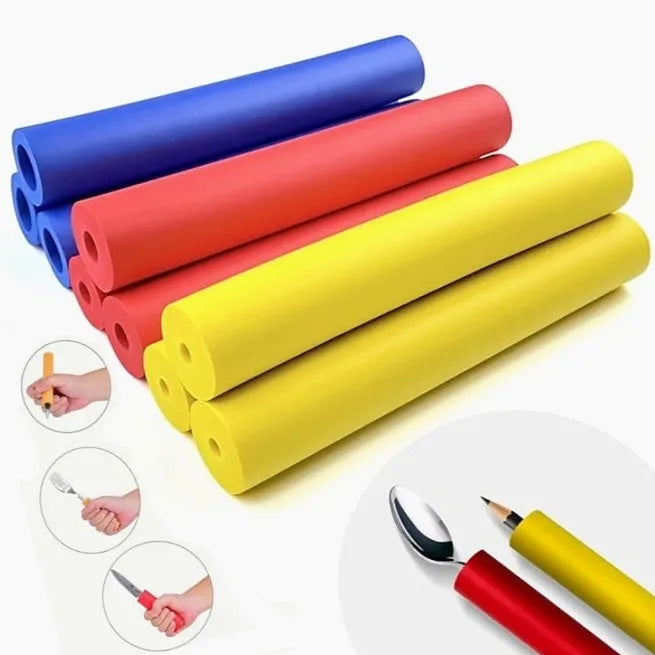 Rubber grip hose sleeves showing 10mm and 18mm inner diameters for utensil handle enhancement