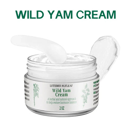2 oz wild yam face cream container with screw-top lid, 6 cm diameter