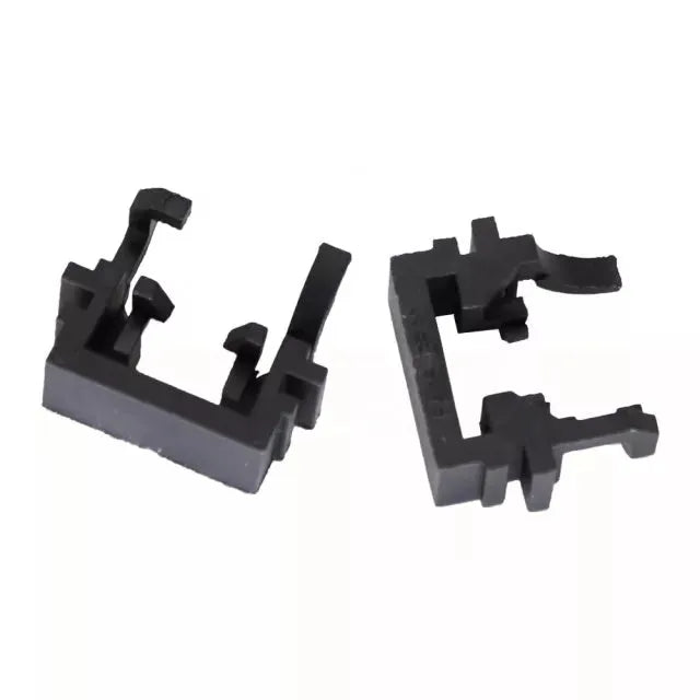 Black plastic H1 LED headlight bulb adapter for Ford Focus, Mondeo, and Fiesta.